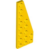 image of Right Plate 3X8 W/Angle in bright yellow